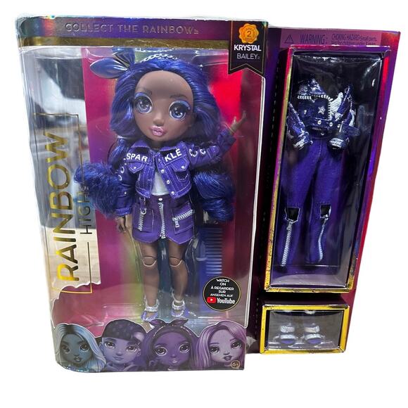 Rainbow High Krystal Bailey Indigo Fashion Doll Mix & Match with Accessories NIB - Picture 3 of 5